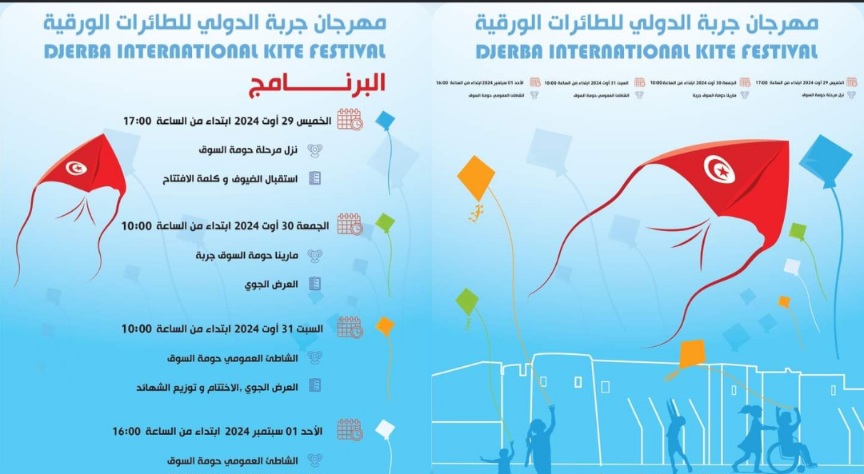 بداية من اليوم.. جربة على ايقاع المهرجان الدولي للطائرات الورقية